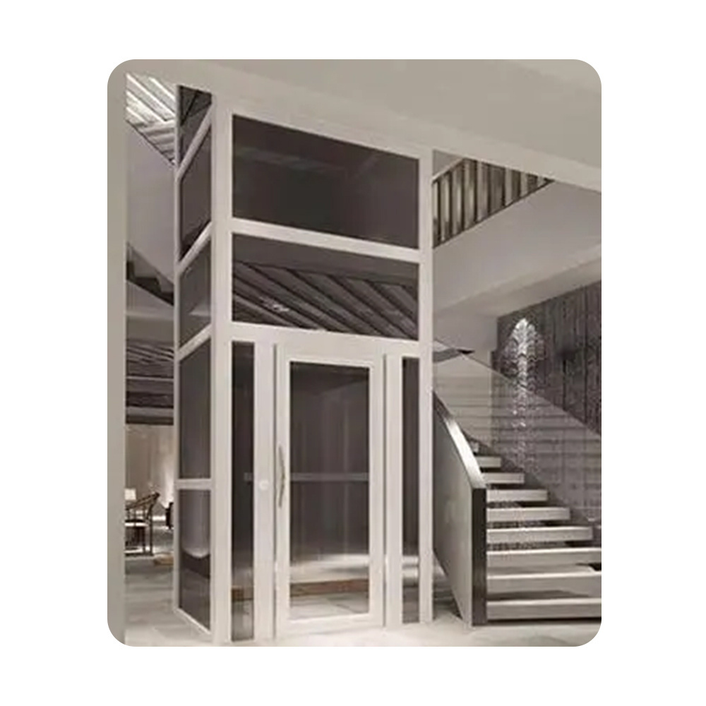 China Manufacturer Hydraulic Home Hydraulic Hot Selling aluminum alloy glass shaft Elevator Lift For Home