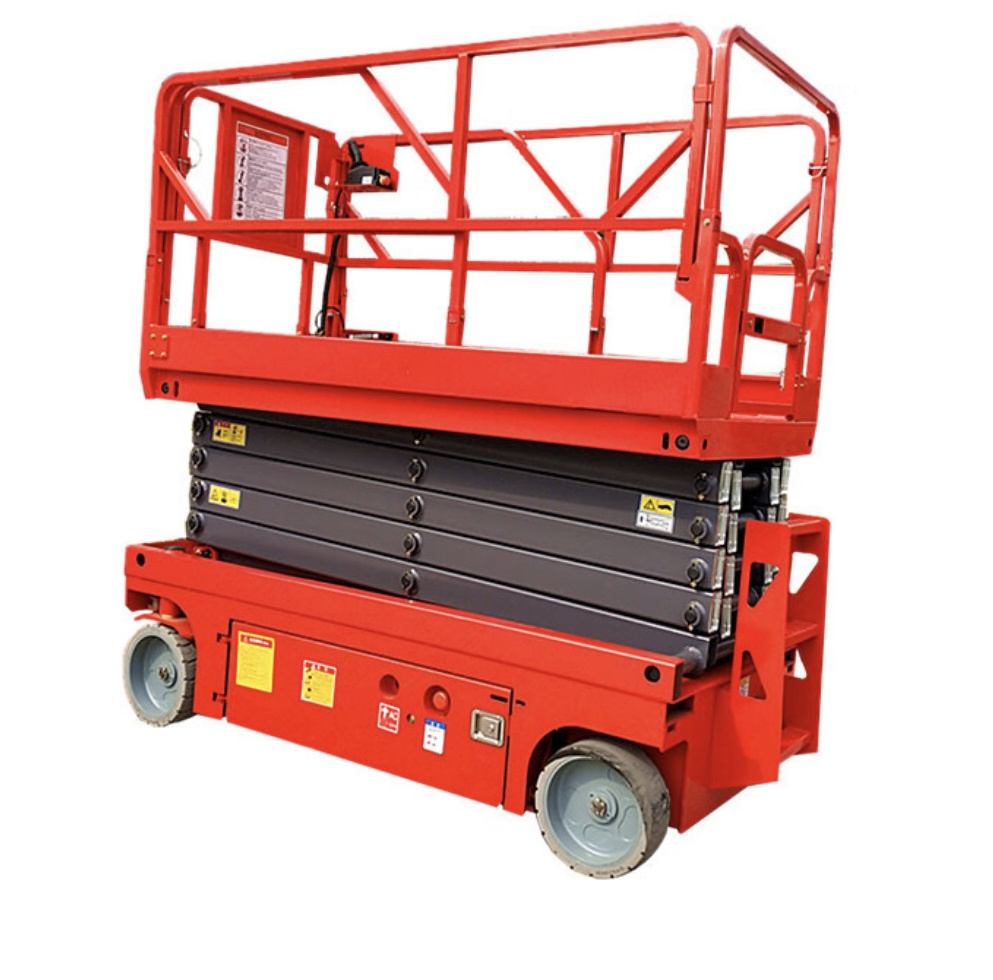 CE approved 12m self-propelled hydraulic scissor lift  high quality manlift Aerial work lift