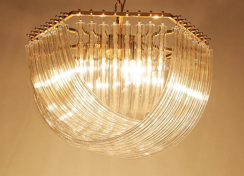 C310 Modern luxury large Creative hotel crystal chandelier pendant light for dining table