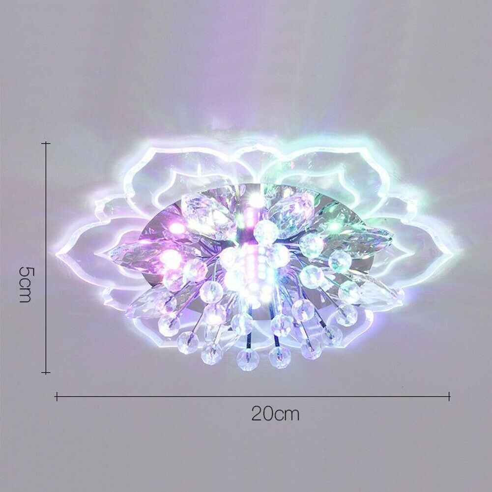 Modern 20cm 9W Modern Crystal LED living room lights e14 fixture ceiling lamp for hotel living room roof lamp