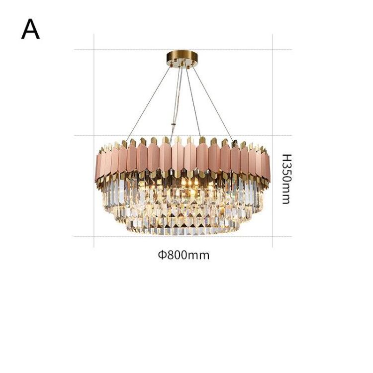 JLP-688abc Nordic Pink K9 crystal chandeliers for home amparas colgantes, crystal chandelier ceiling luxury hanging lights