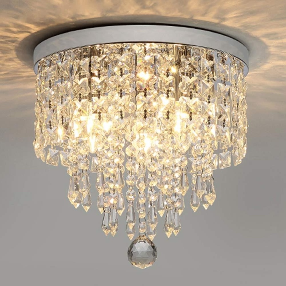 Classic chandeliers crystal wedding walkway pendant light Flush Mount round contemporary porch ceiling lights