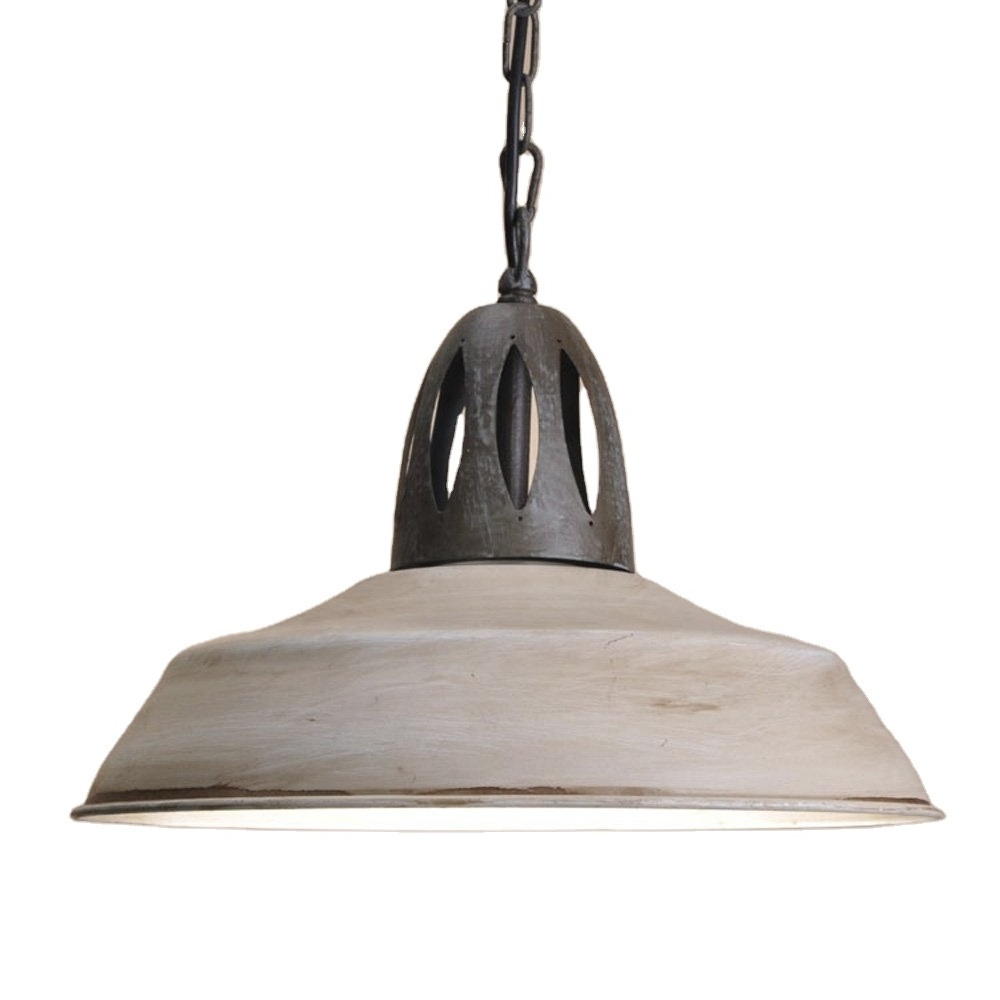 Aluminum bell pendant Light Rustic Farmhouse Hanging Lighting Fixtures for Dining Room lampara nordica