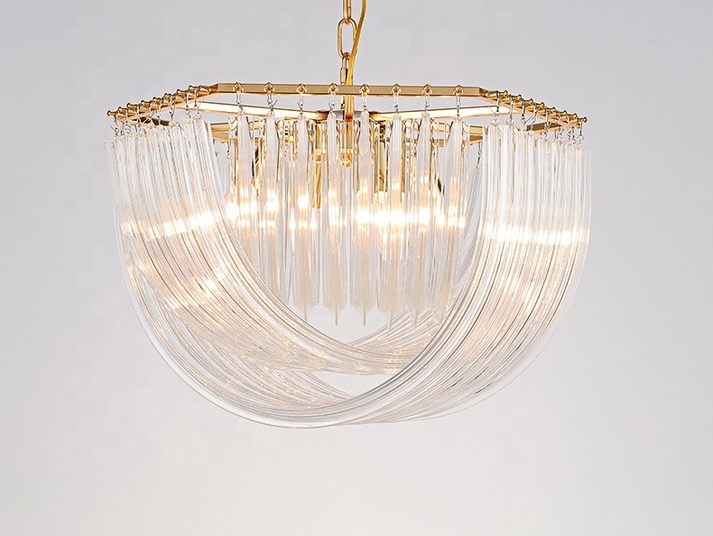 C310 Modern luxury large Creative hotel crystal chandelier pendant light for dining table