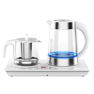 Smart Design glass tea kettles 1.7L turkish tea maker With Temperature Control base