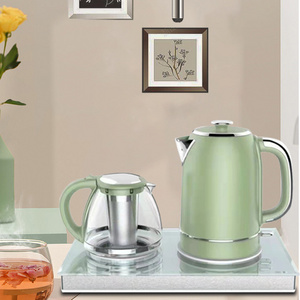 Electric Tea Tray Sets Green Tea Pot and Kettle Set Customized Box Logo CE CB Certified Automatic Coffee Tea Maker