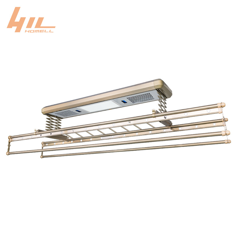 2022  New Ceiling lift cloth laundry drying rack clothes hanger rack for cloths  laundry hangers & racks