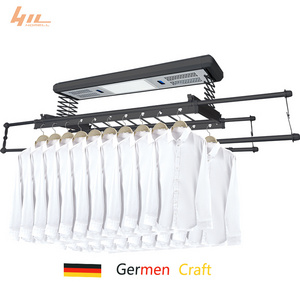 2021  Hot sale Retractable Balcony Lifting Clothes Hanger Rack Laundry Automatic Clothes Hanger Dryer Rack