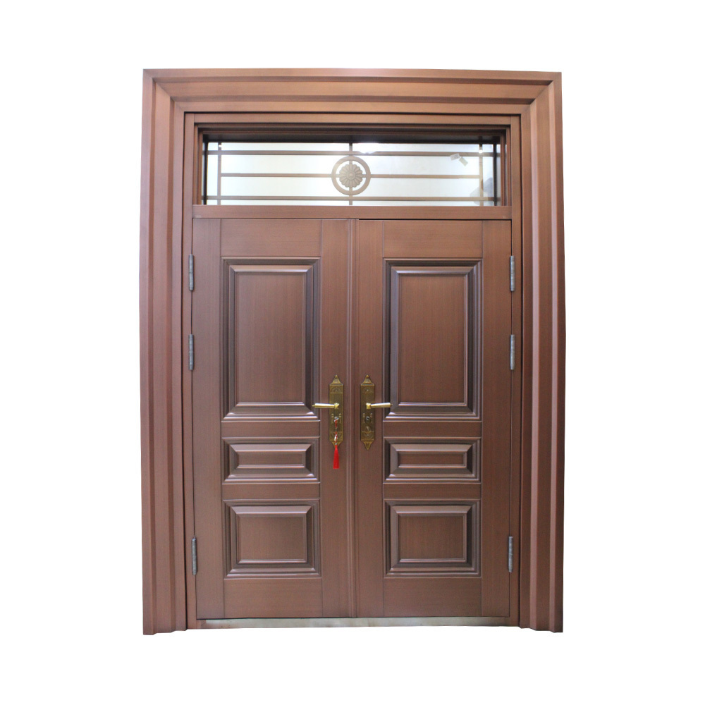 2023 Hot Sale Customized High Quality Entry Modern Design Sound Proof Entrance Double Exterior Security Steel Door