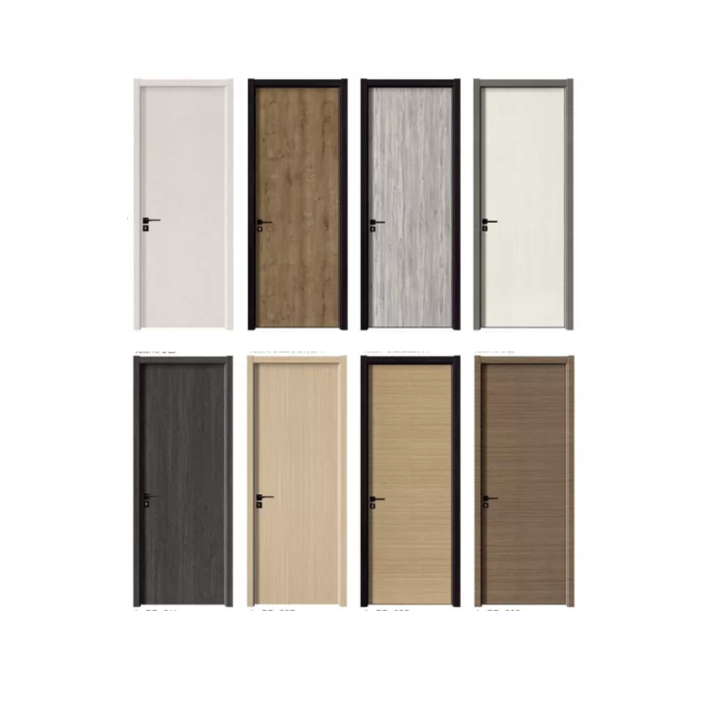 Customized Weights Bathroom Cheap Price Flush wpc Door Waterproof Soundproof WPC Assembly Door Panel