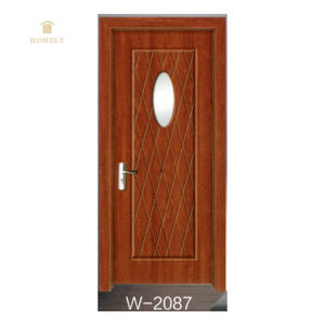 Glass Bathroom Doors Plastic Waterproof Balcony Door Pvc Toilet Door Design Pvc White Wood Modern Interior Windproof 2 Years