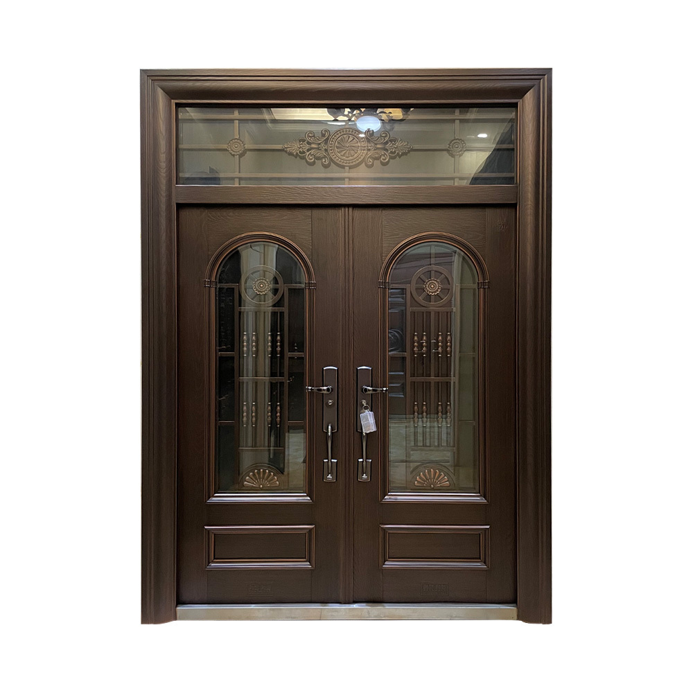 2023 Hot Sale Customized High Quality Entry Modern Design Sound Proof Entrance Double Exterior Security Steel Door