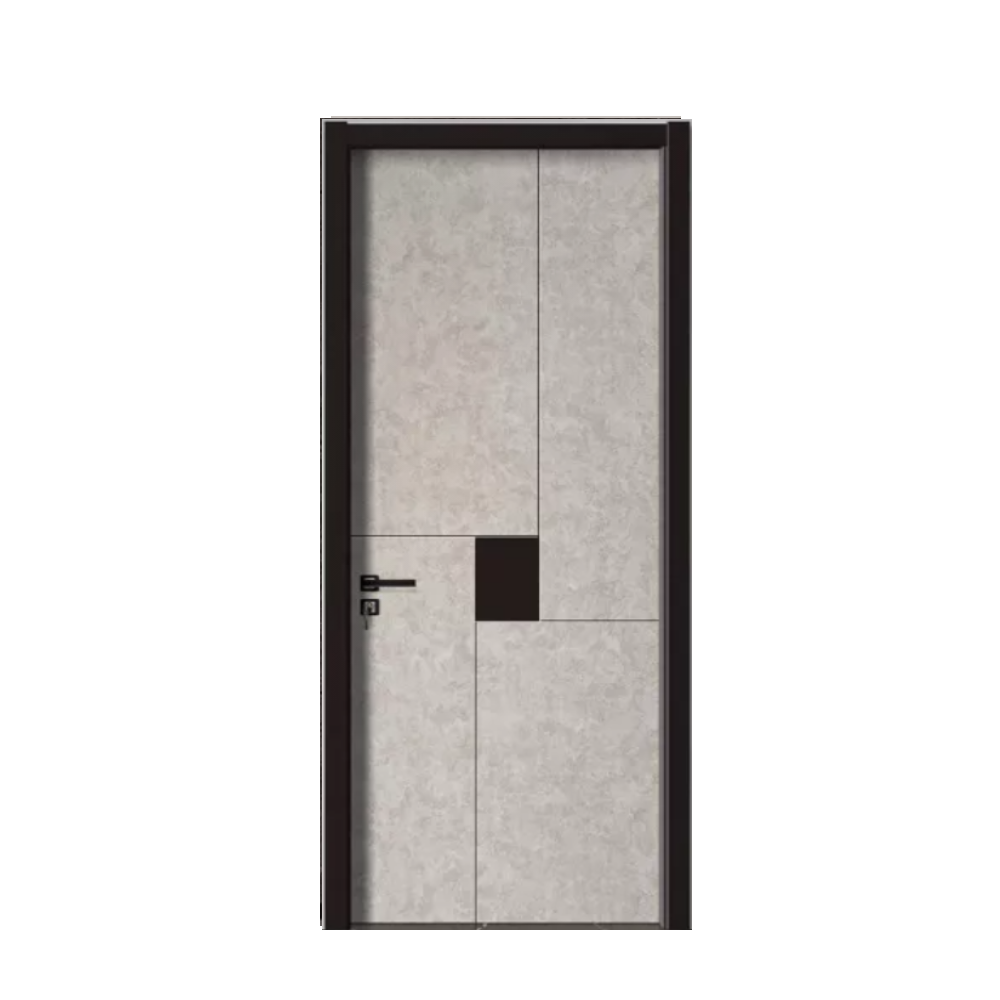 Homely Waterproof Modern Design Interior Bathroom Fancy Wooden WPC/ABS Material Door for Houses