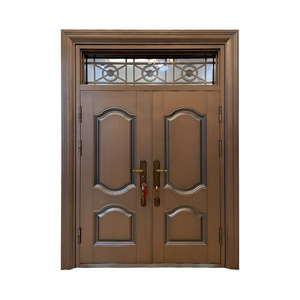 2023 Hot Sale Customized High Quality Entry Modern Design Sound Proof Entrance Double Exterior Security Steel Door