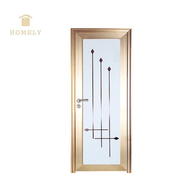 Wholesale New Product Aluminum Fiber Glass Door Bathroom Toilet Door