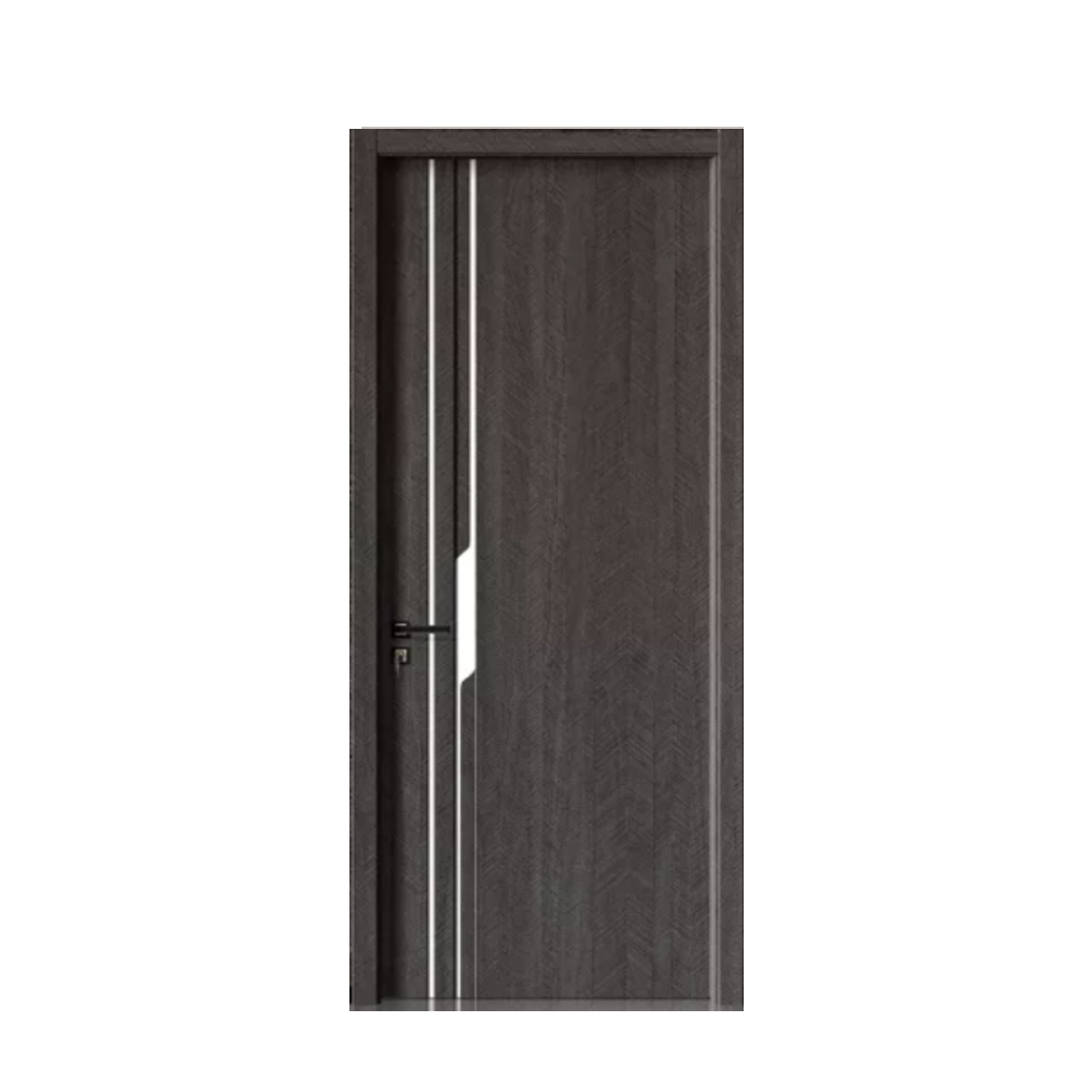 Homely Waterproof Modern Design Interior Bathroom Fancy Wooden WPC/ABS Material Door for Houses