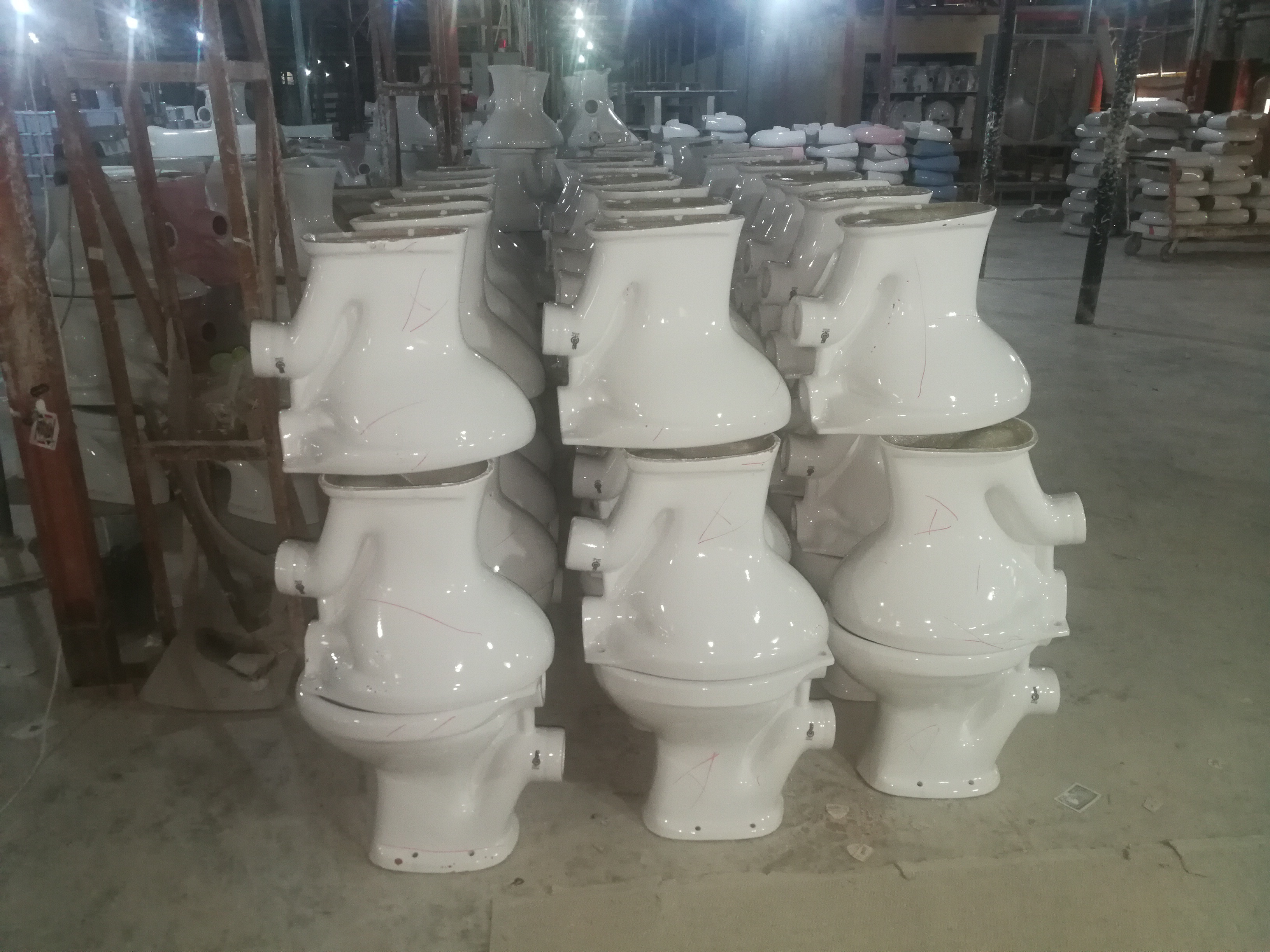 Factory Directly Supply P-trap Cheap Price Two Pieces Toilet Seat for Africa and Nigeria