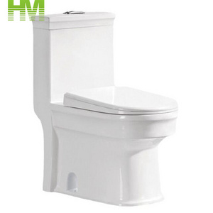 Powerful Flush Top Quality One Piece Ceramic Toilet For Hotel Washroom Project