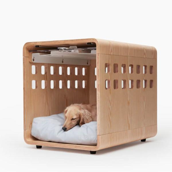 Hand-Made Solid Wood Pet Bed House Crate Tables Modern Luxury  Pet Furniture Wood Dog Crate