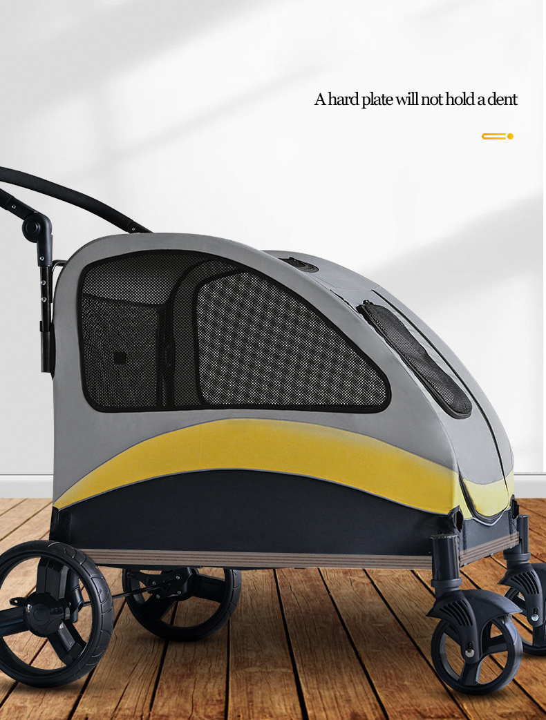 Dog Wagon Adjustable Handle 4 Wheels Large Dog Stroller Suitable for Small Medium and Large Dogs for Travel and Walking