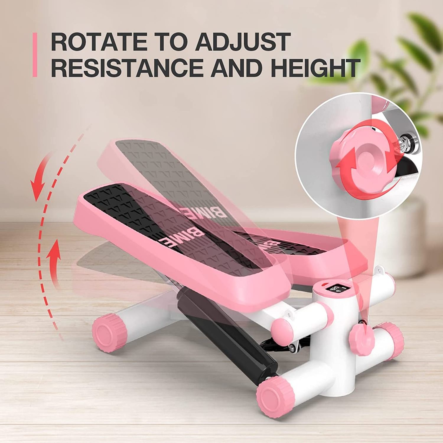 Professional Gym fitness exercise adjustable workout Mini stepper Stair climber with counting Aerobic Twist stepper