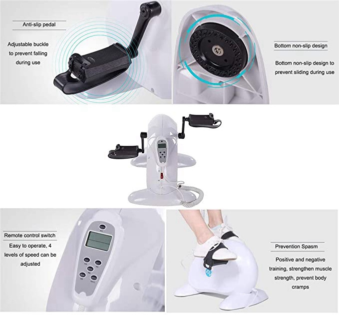 Professional Stroke Training Portable Motorized exercise bike Electronic leg pedal exerciser bikes for disabled