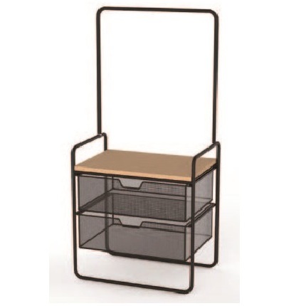 Living room shelf furniture bathroom multi-functional rack with wire basket drawer