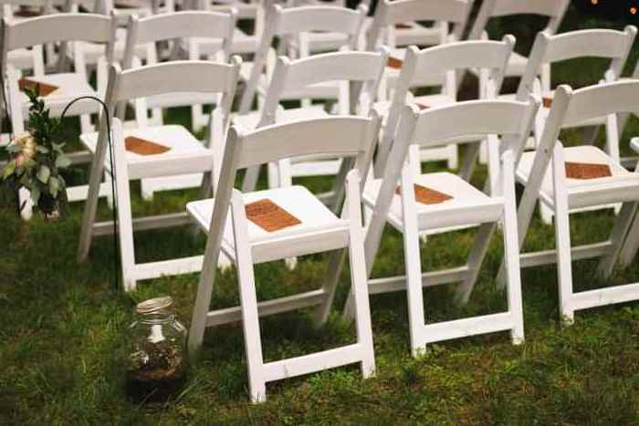 Outdoor garden furniture plastic 4 pack white resin plastic soft padded folding wimbledon garden chairs for wedding party events