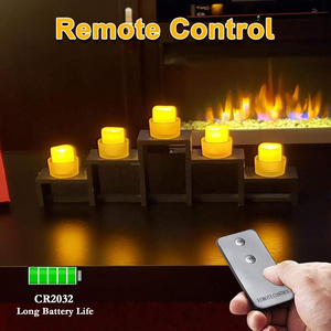 Homemory LED Flameless Battery Powered Remote Control Candles Flickering, Electronic Candle Light for Home, Wedding & Christmas