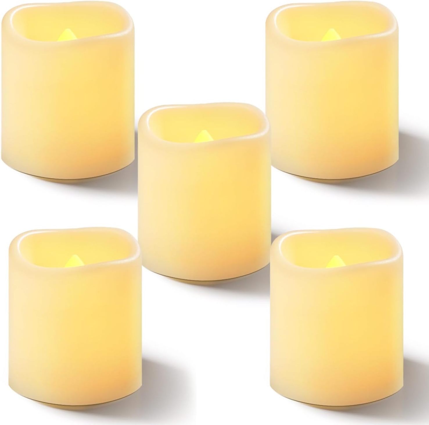 Homemory 12Pack Timer Remote Control Flameless LED Votive Candles, 1.5