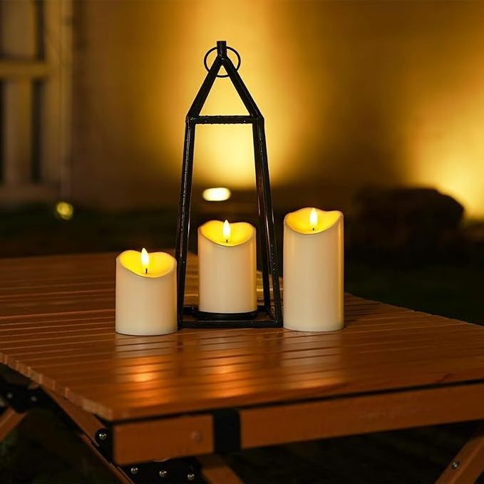 Homemory Flameless Candles, Battery Candles, LED Candles, Battery Operated Candles with Remote Timers, Electric Plastic Candles