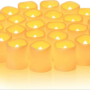 Homemory 24Pack Flickering Flameless Votive Candles, Battery Operated LED Tealight for Wedding, Christmas Decorations, Outdoor