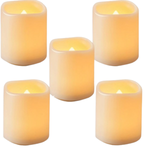 Homemory Flickering Flameless Votive Candles, 12PCS Battery Operated LED Votive Tealight Candles, Realistic Electricn Candle