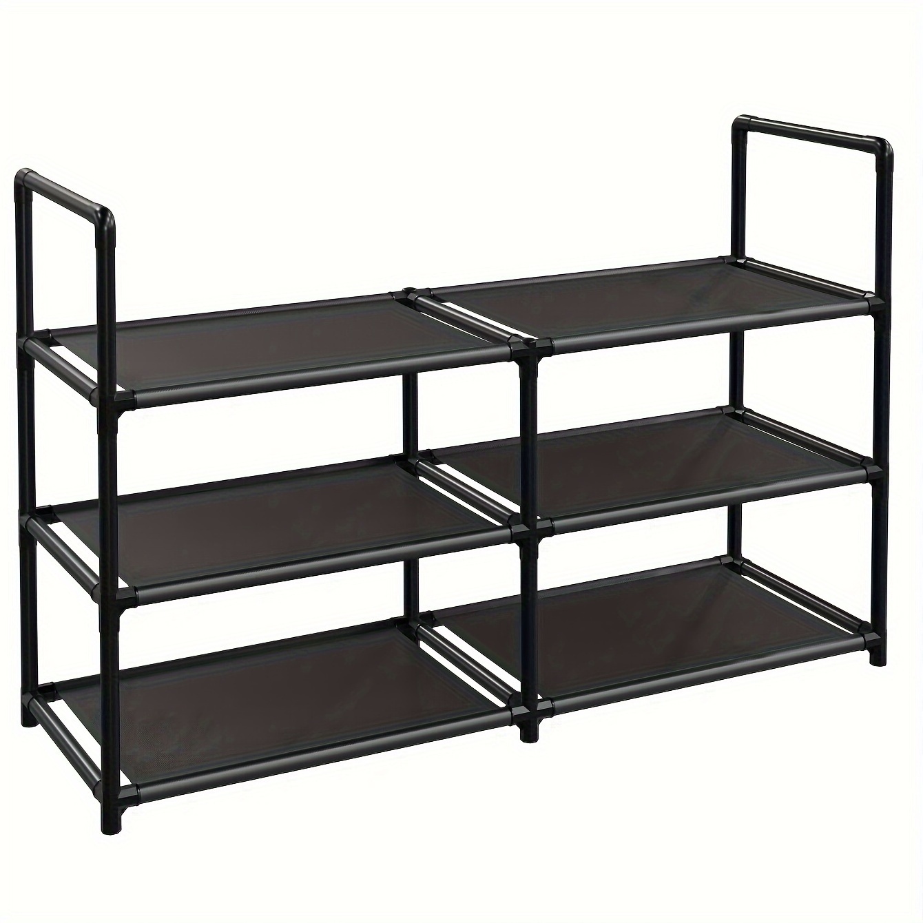 NISEVEN High Quality 3 Tier Large Capacity Shoes Shelf Floor Standing Shoes Rack Dustproof Expandable Shoe Rack