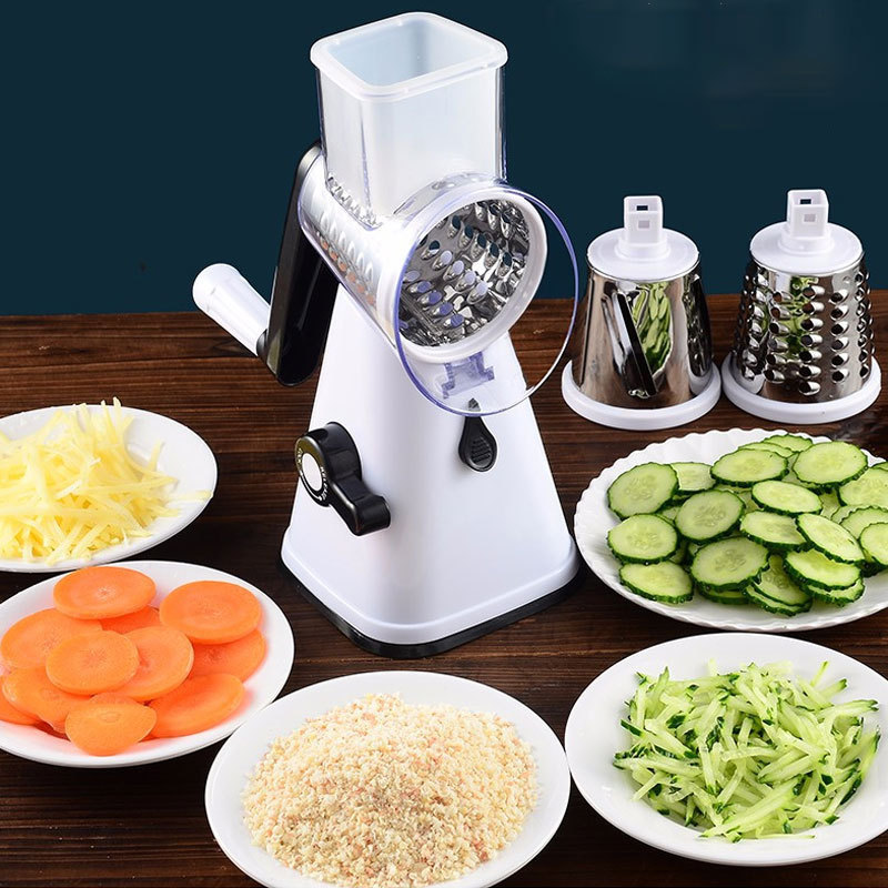 Stainless Steel Hand-Operated Madoline Vegetable Cheese Grater With Cutters