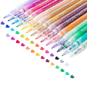 New Products 12/24/30 Colors Acrylic Paint Pens Non Toxic Wholesale Water-based Acrylic Paint Markers