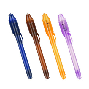 Disappear Ink Promotional UV Light Pen With Laser Pointer Office Design Use Colorful Pen With Customer Logo