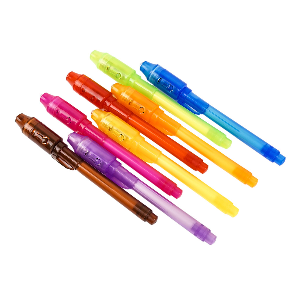 Disappear Ink Promotional UV Light Pen With Laser Pointer Office Design Use Colorful Pen With Customer Logo