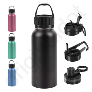 32oz Insulated Double Wall Vacuum Water Bottle Stainless Steel Sport Water Bottle Stainless Steel Water Bottles with Straw Lid