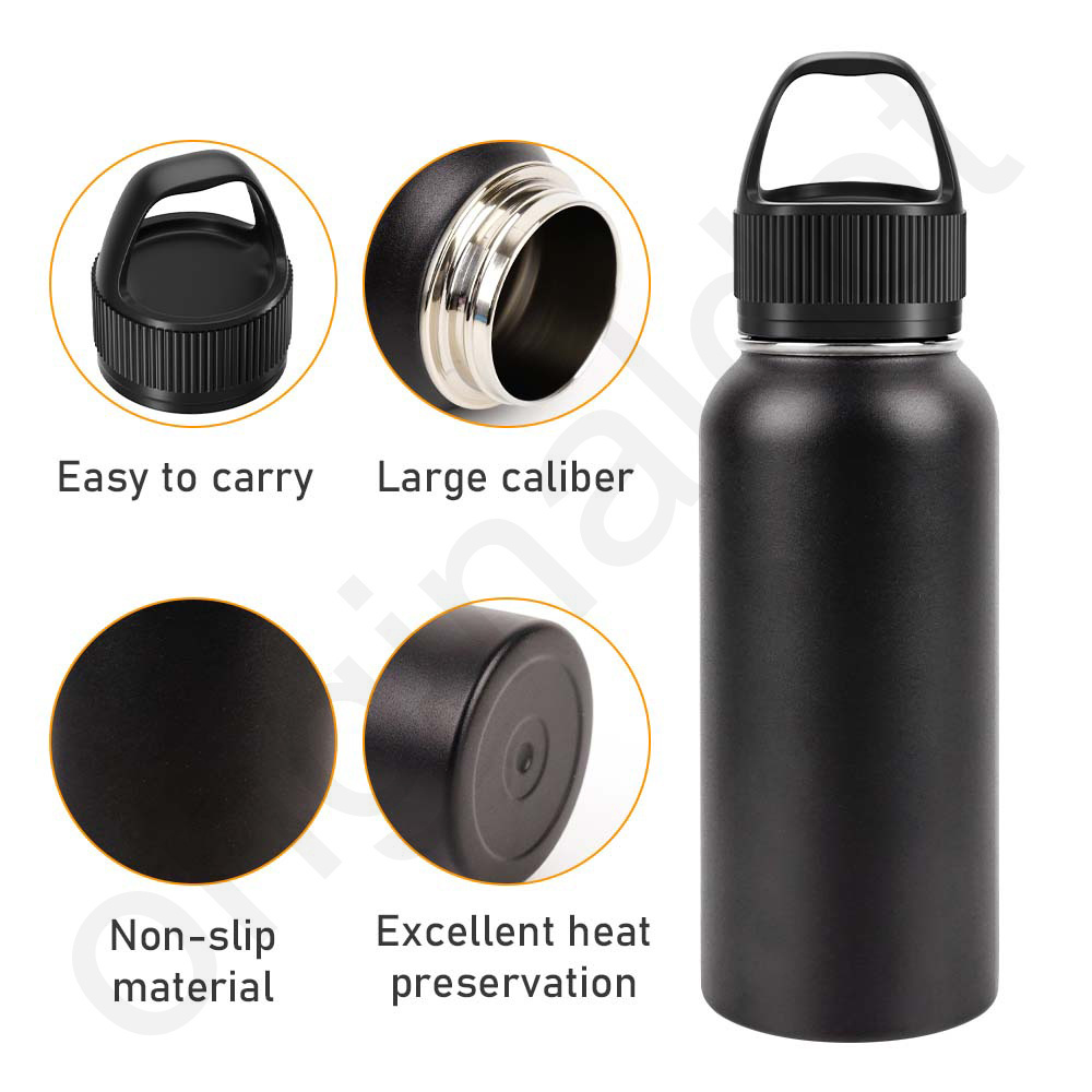 32oz Insulated Double Wall Vacuum Water Bottle Stainless Steel Sport Water Bottle Stainless Steel Water Bottles with Straw Lid