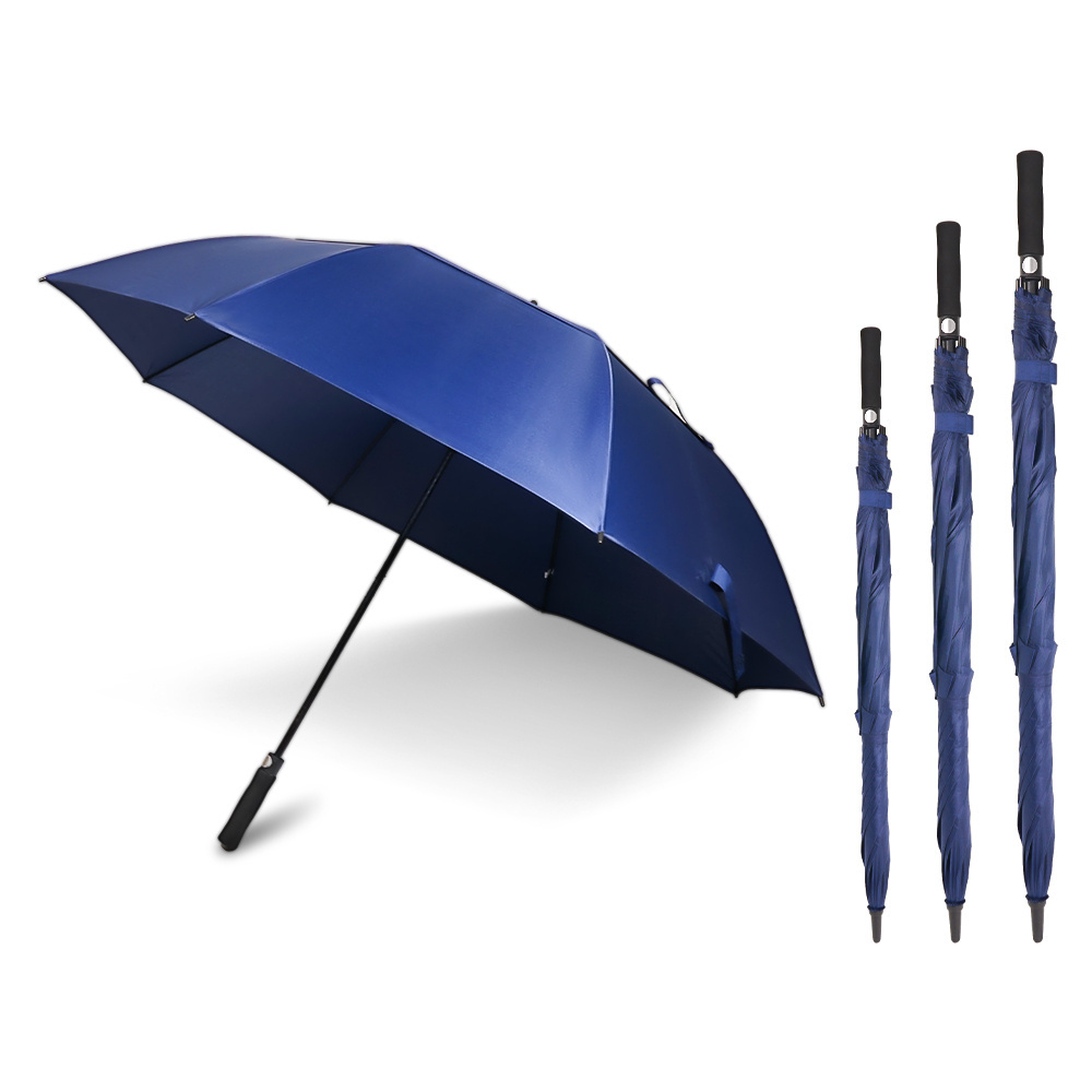 Wholesale Rain Umbrella Custom Print Logo 30 inch large Golf Straight Umbrella Windproof Custom Golf Umbrella With Logo