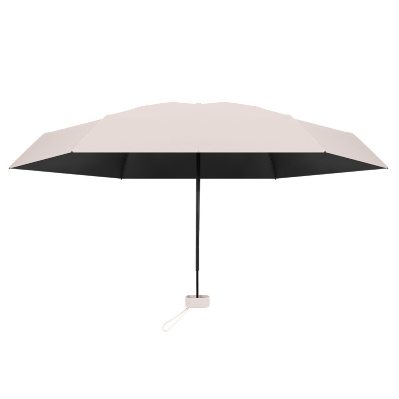 Portable and compact internet celebrity mini umbrella wholesale black glue sunscreen and UV protection sunshade umbrella