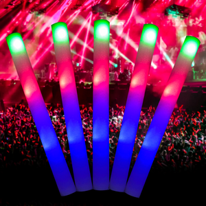 Custom Colorful 3 Model Flashing Change Foam Led Glow Sticks Light Sticks For Party Wedding