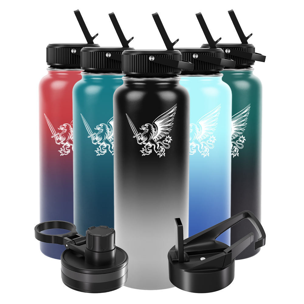 32 Oz Stainless Steel Fashion Cup Gradient Color Vacuum Flask Insulated Water Bottles