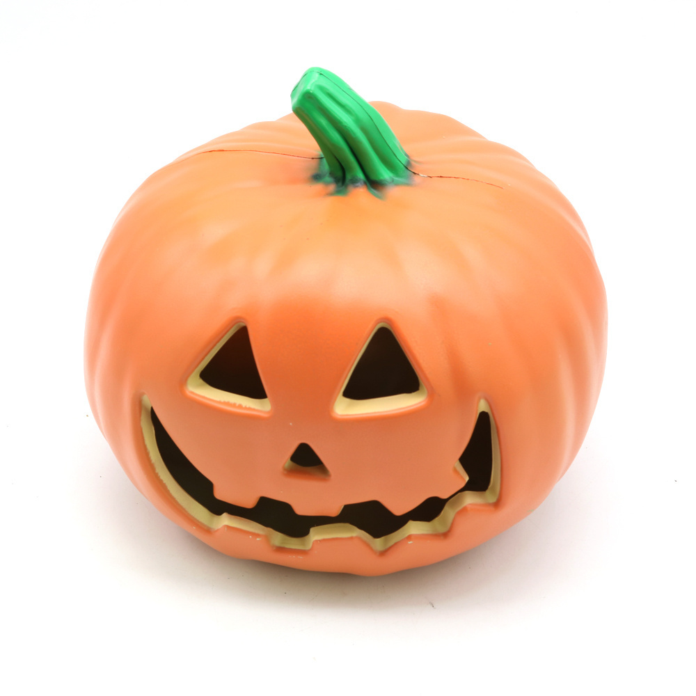 Plastic Crafts Halloween Ghost Face Pumpkin Design Pumpkin Light For Outdoor Hanging Lights Up