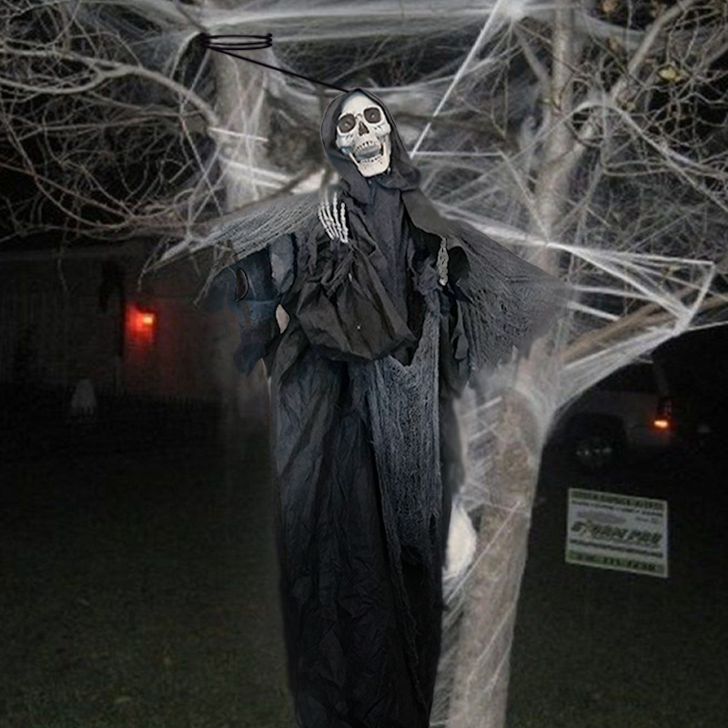 Hanging Halloween Skeleton Ghost Decoration for Halloween Decorations Outdoor Clearance