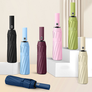 High Quality 3 Fold Waterproof Foldable Inverted Chinese Luxury Reverse Wholesale Umbrella For Gift