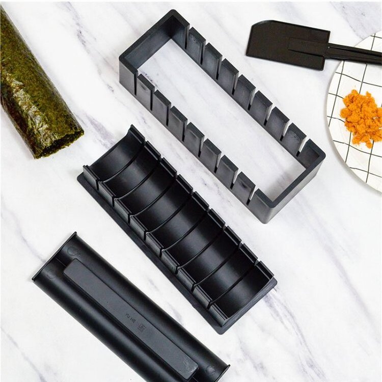 Black Home Eco-friendly BPA-free Maker All In One Making Kit Plastic Sushi Set