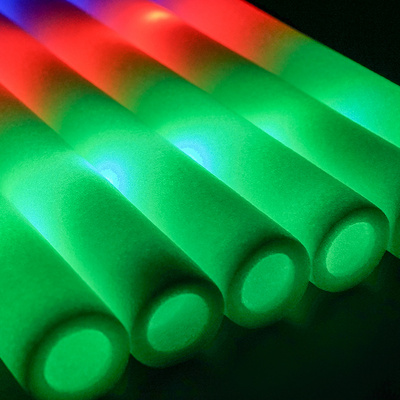 16 Inch Custom Logo Led Blinking Light LED Foam Glow Stick Baton for Party Wedding Concert