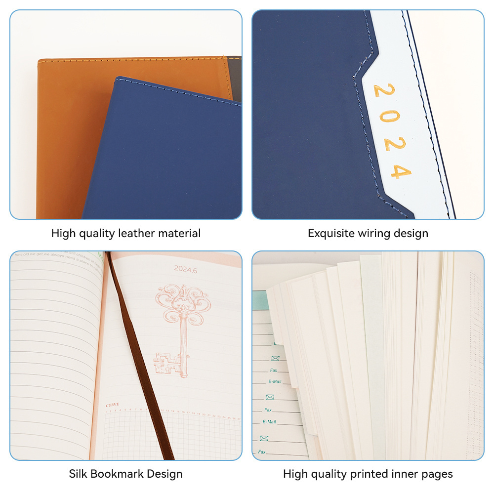 Wholesale Personalized Cheap Bulk A6 Planner In Stock Business Office PU Leather Notebook With Pu Cover